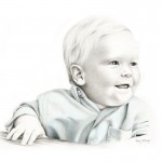 Charcoal & Pastel Portrait of Baby Reid Charcoal & Pastel Portrait of Baby Reid