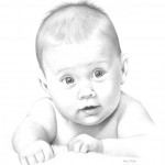 Charcoal Portrait of Baby Hannah Charcoal Portrait of Baby Hannah