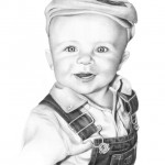 Charcoal Portrait of Baby Harper Charcoal Portrait of Baby Harper