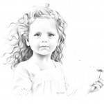 Charcoal Portrait of Sadie Claire Charcoal Portrait of Sadie Claire