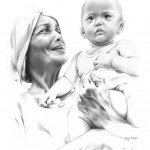 Charcoal Portrait of Tsunami Survivors Charcoal Portrait of Tsunami Survivors