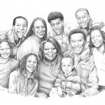 Pencil Portrait of the McKelvy Family Pencil Portrait of the McKelvy Family